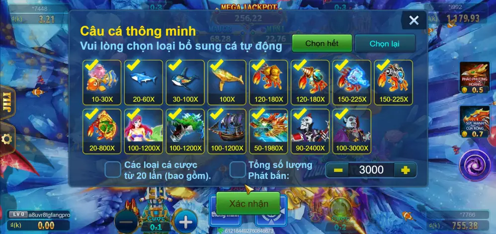 Hệ thống cá đa dạng QT99