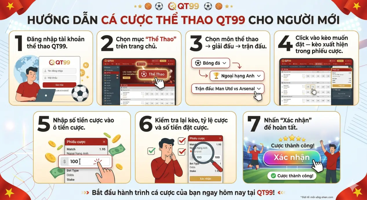 Hướng Dẫn Cá Cược Thể Thao QT99 Cho Người Mới