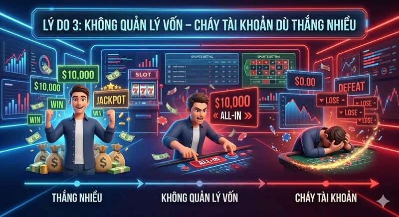 Lý Do 3 Không Quản Lý Vốn – Cháy Tài Khoản Dù Thắng Nhiều_18